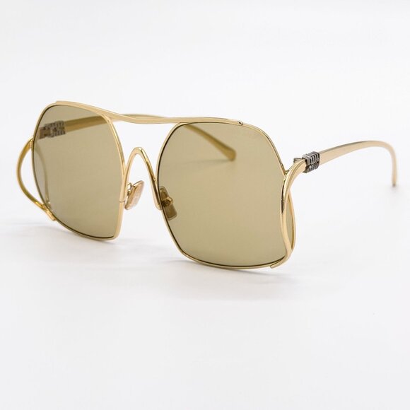 NEW MIU MIU SUNGLASSES MUA55S 5AK10R GOLD WOMEN MU A55S SMU A55 main image 8